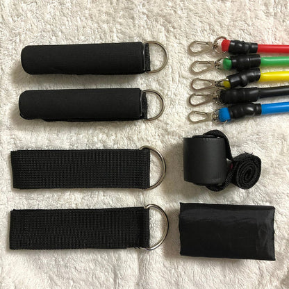 Premium Resistance Bands Set – Full Body Home Workout Kit (10–110lbs)