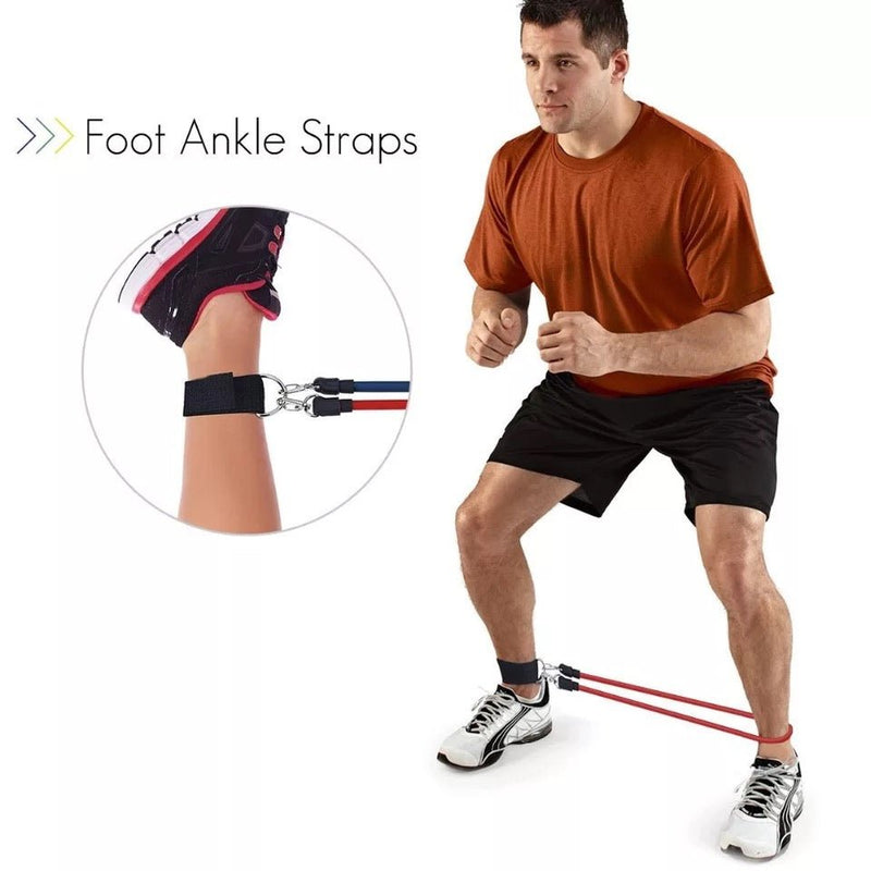Premium Resistance Bands Set – Full Body Home Workout Kit (10–110lbs)