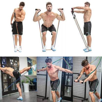 Premium Resistance Bands Set – Full Body Home Workout Kit (10–110lbs)