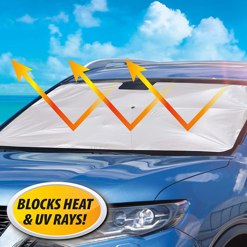 Brell Shield Car Sun Shade – Foldable Windshield Sun Shade | UV Protection & Heat Blocker for Cars
