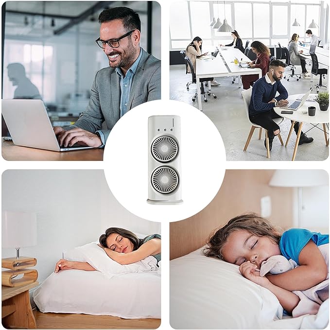 Portable Mist Fan with LED Lights | USB Rechargeable