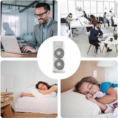 Portable Mist Fan with LED Lights | USB Rechargeable