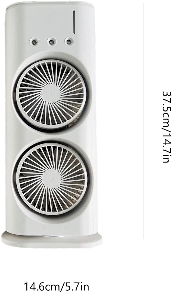 Portable Mist Fan with LED Lights | USB Rechargeable