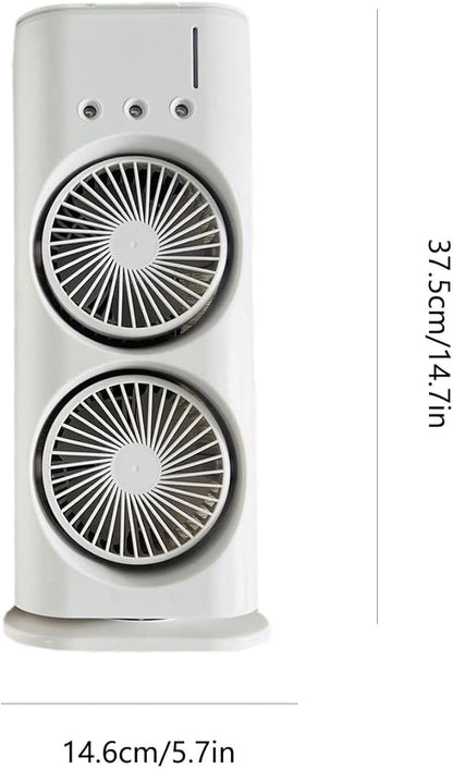 Portable Mist Fan with LED Lights | USB Rechargeable