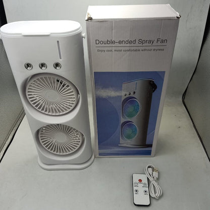 Portable Mist Fan with LED Lights | USB Rechargeable