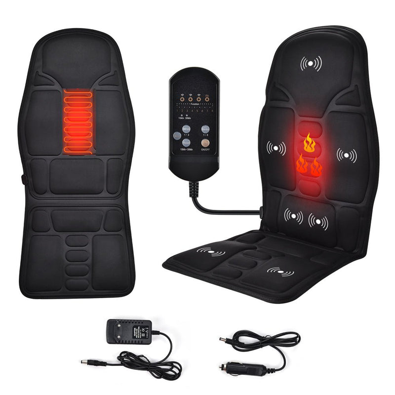 Full Body Seat Massage Topper with Heat – Home & Car Relaxation Cushion