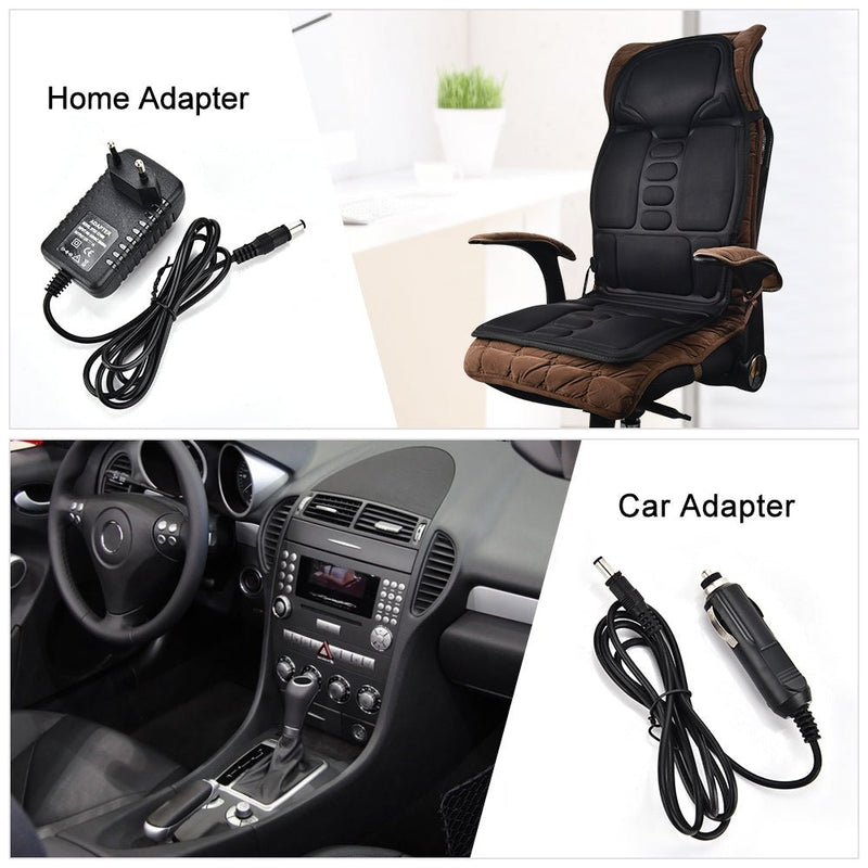 Full Body Seat Massage Topper with Heat – Home & Car Relaxation Cushion