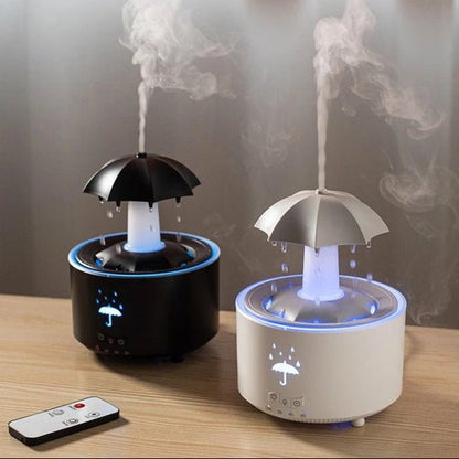 Water Drop Aroma Diffuser – Rainfall Humidifier with LED Lights & Essential Oil Aromatherapy