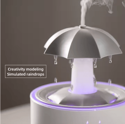 Water Drop Aroma Diffuser – Rainfall Humidifier with LED Lights & Essential Oil Aromatherapy
